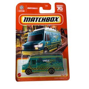 Matchbox Chow Mobile II Food Truck Green Diecast 1:64 MBX City 2024